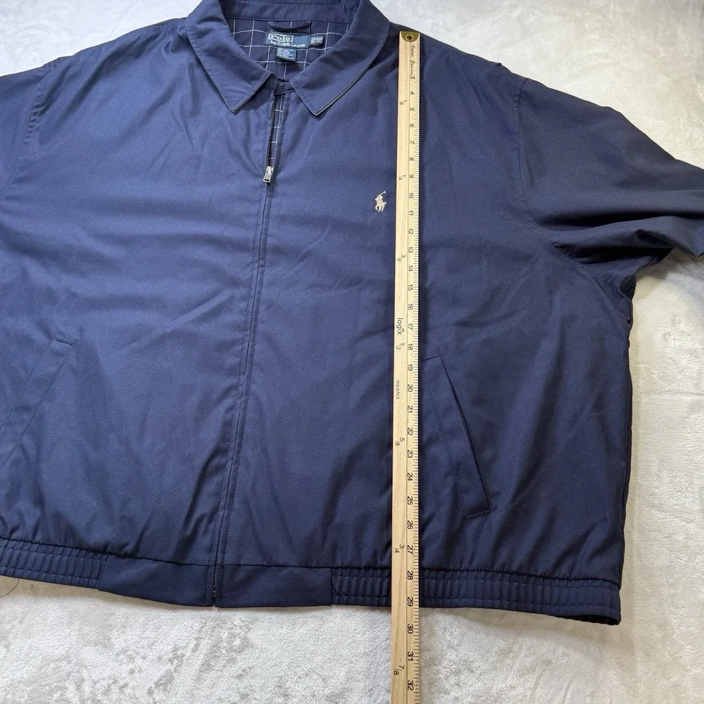 Polo Ralph Lauren Mens 4XB Harrington Bomber Jacket Navy Blue Big Pony Full Zip